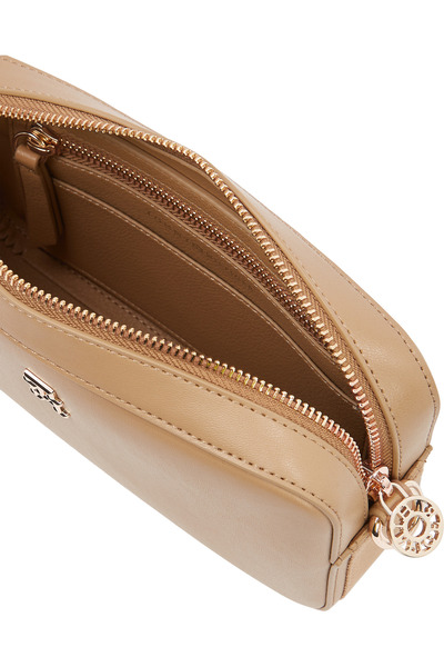 Tommy Hilfiger Women Safari Canvas Polyurethane Monogram Plaque Camera Bag