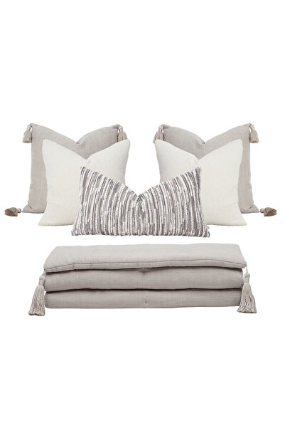 Penelope Liora Throw Pillow Cover 30X50 cm Ecru-Beige