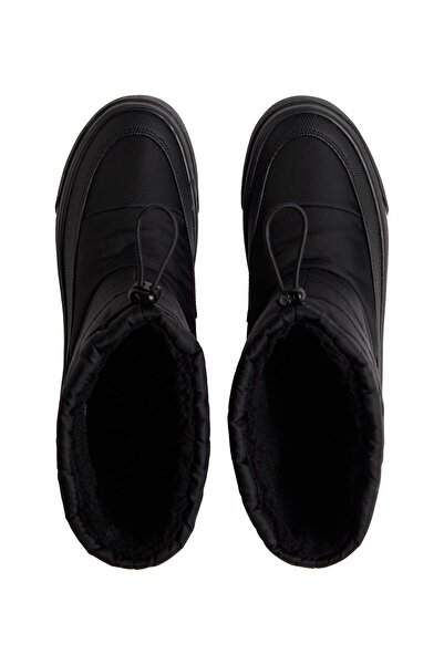 Calvin Klein Kadın Büzgülü Kapitoneli Platform Kar Botu - Siyah