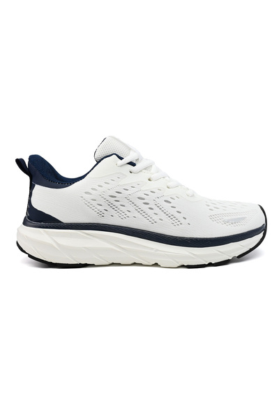 Tmall Women's sports shoes, 0144, lightweight, made of textile material, White with blue