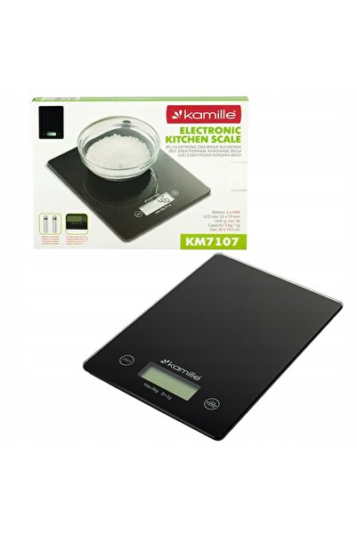 Kamille Kitchen Scale KM-7107, 1g precision, 5kg, LCD, 20x14.5x2cm