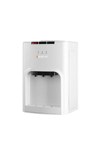 rebune مبرد مياه طاولة ريبون، تحميل علوي، صنبوران ساخن/بارد، 650 واط، أبيض