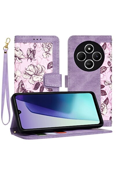 Modo Husă pentru Xiaomi Redmi 14C / Poco C75 / S40, piele, violet misterios