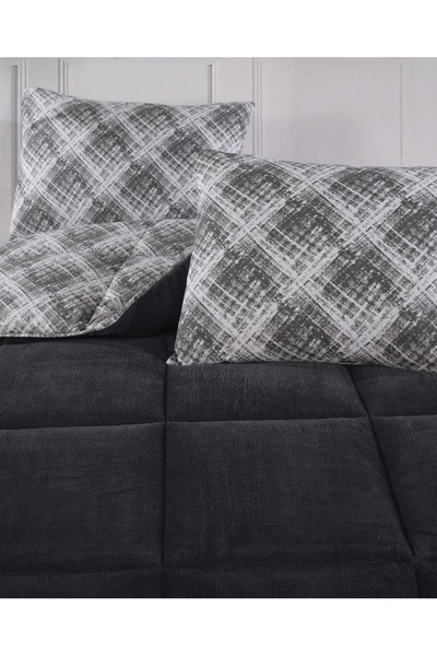 miruza ev tekstil Double Luxury Blue Wellsoft Quilt Double Sided 195 X 215