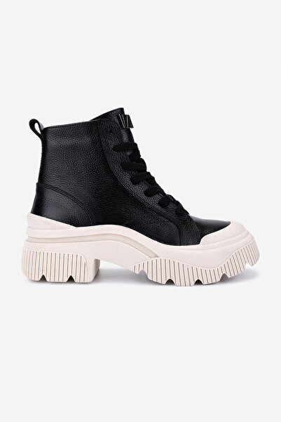 Valmenti Kadın Hakiki Deri Siyah Floter Casual Bot