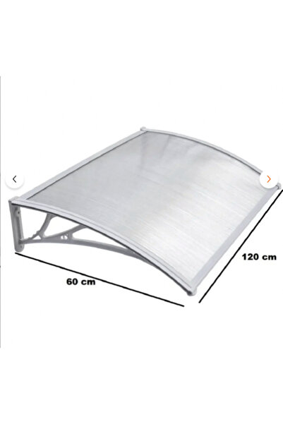 SUNDURMAGROSS Kapı Pencere Üstü Pratik Sundurma 120 X 60 cm Gri