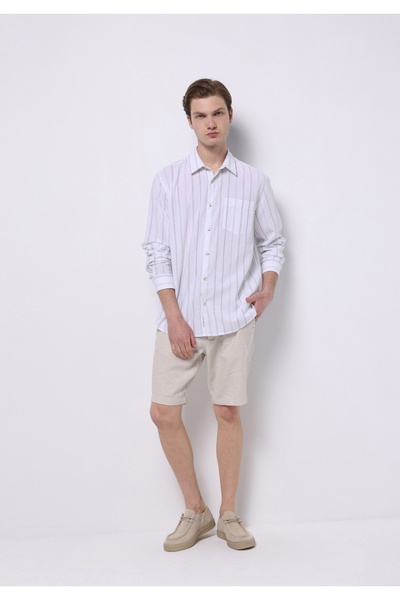 Colin's Ανδρικό μπεζ σορτς με κανονική εφαρμογή στη μέση