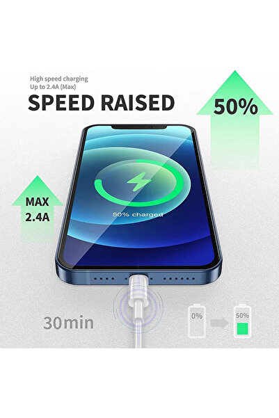 Generic 2Pc USB Lightning Cable Fast Charging Wire Data Line for Iphone 14 Pro 13 12 11 X 8 7 6 5 SE