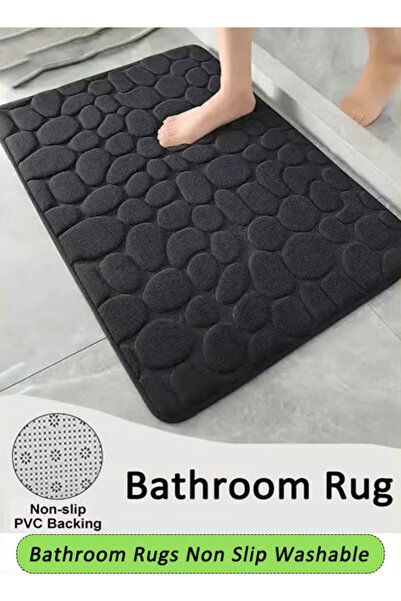 Generic Bathroom mat, quick-drying mat, washable with a rubber bottom, bathroom home decor accessory