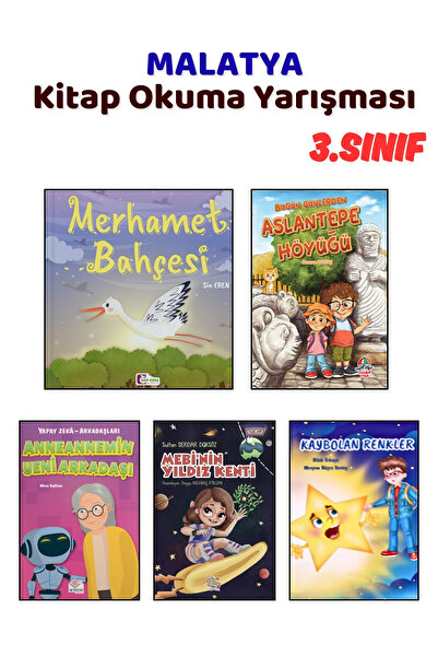 Yağmur Çocuk MALATYA Kitap Okuma Yarışması 3.Sınıf Kitapları, 5 Kitap Set, 3....