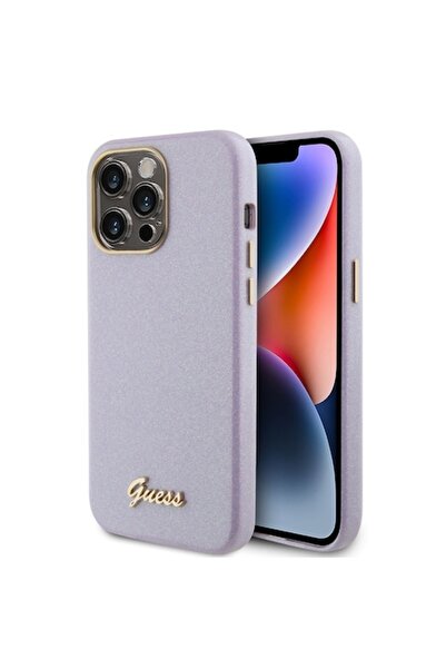 Guess Carcasă pentru iPhone 15 Pro Max Y72, Poliuretan - Mov deschis