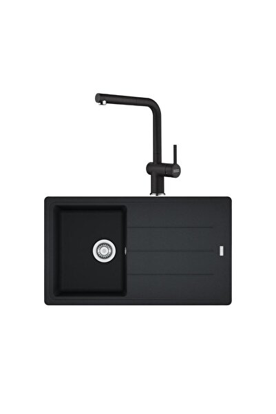 Franke Siyah Set 1, Fırın, Ocak 60 cm, Davlumbaz 60 cm, Mikrodalga, Bulaşık Makinası, Evye ve Armatü