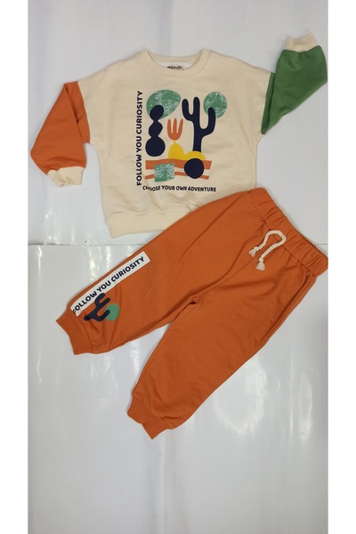 MONVOİ KİDS Transitional 2-Thread Fabric Children's Suit 100% Cotton