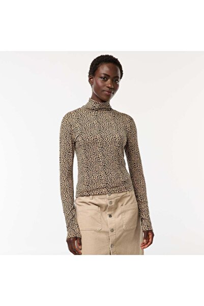KİABİ Roll-neck Long-Sleeved Top BEIGE