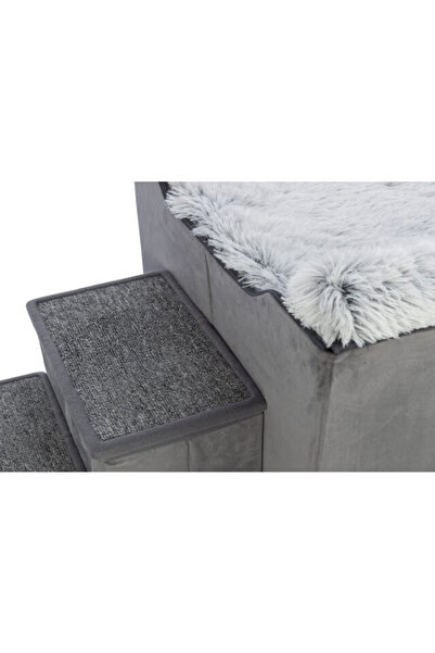 Trixie Harvey Pet Bed with Steps, 154x60x60 cm, Gray/White/Black