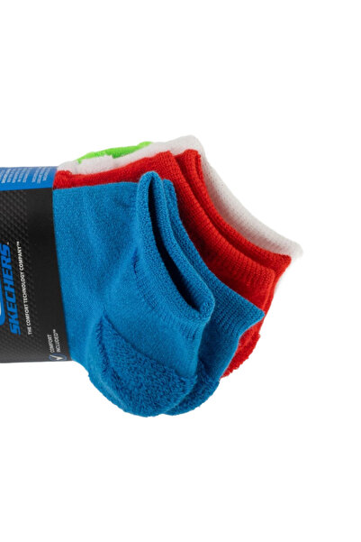 SKECHERS Boys' 6-Pack Dino Adventure Terry Socks – Ultimate Comfort & Durability for Explorers