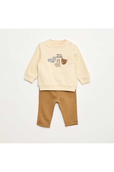 KİABİ 2-piece sweatshirt + trousers set WHITE