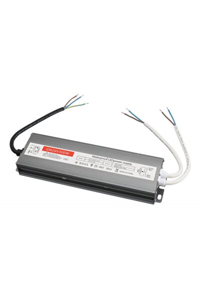 ElectroAZ Slim Power Supply, 24V-300W, Metal Housing, IP67, 12A