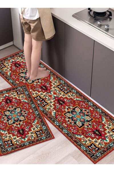 COOYA 2-Piece Kitchen Rugs Mats