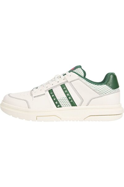 Tommy Hilfiger Erkek Yeşil Düşük Bilekli Spor Ayakkabı