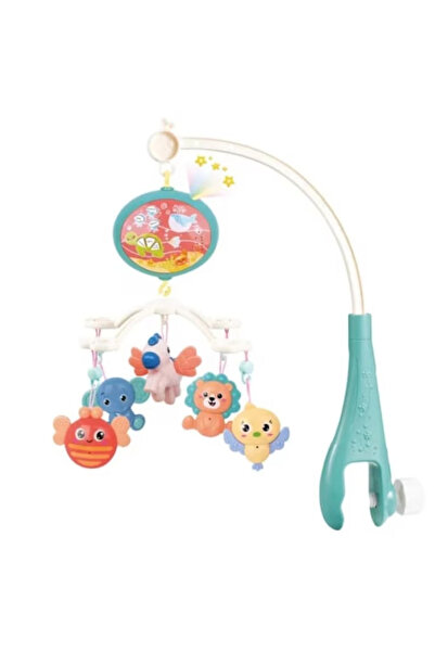 Creative World Toys Carusel muzical pentru bebeluși cu telecomandă, lumini și...