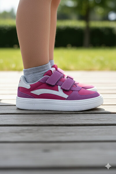 Ceyo 1735-1 Unisex Anatomik Cırtlı Çocuk Sneaker Ayakkabı