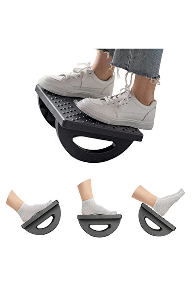 EHOME مسند قدمين للمكتب، مسند قدمين تحت المكتب في العمل، مسند قدمين مع بكرة تدليك، مسند قدمين للمكتب المنزلي