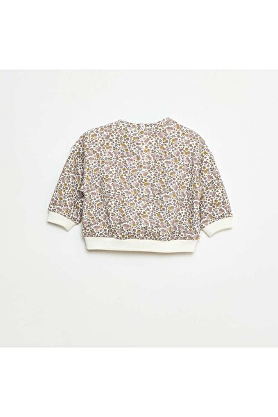 KİABİ Patterned Fleece Pullover WHITE