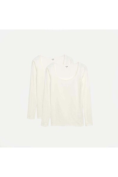 KİABİ Long-Sleeve Underwear T-Shirt WHITE