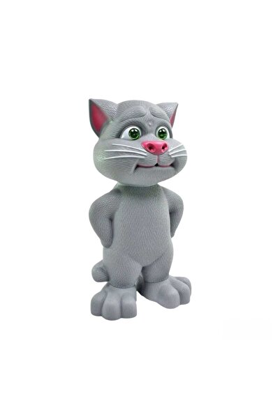 Virtual Trend Jucarie Talking Tom interactiva Virtual Trend®, motanul vorbitor cu povesti, 30 cm, gri