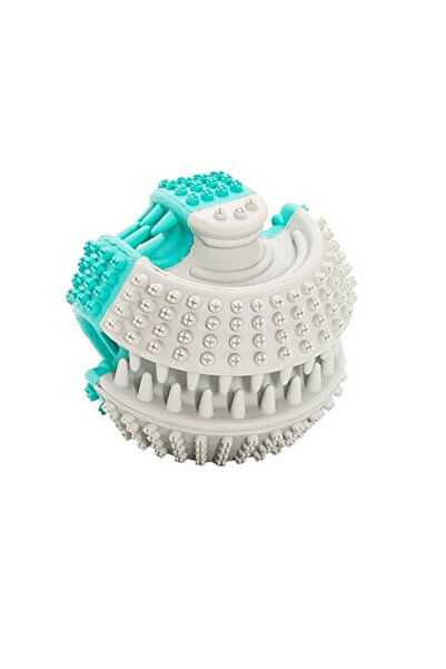 KIDDOG Jucărie pentru câini HipHop Dental Bicolor cu minge de cauciuc cu aromă de mentă 6 cm Verde mentă/Gri