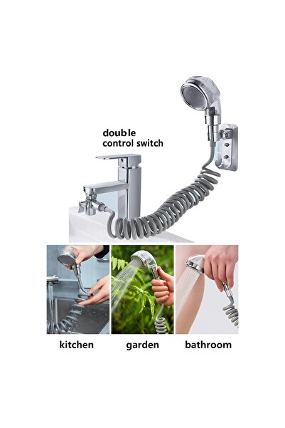 HAPPY JOKER Multifunctional Shower Extension, Chrome