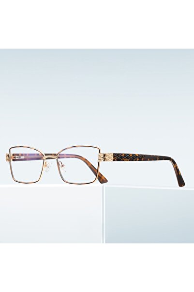 SKYDDAR INNOVATION Blue Light Protection Glasses Women, Metal Frames, 3171, Modern Design, set sticker, Black;gold