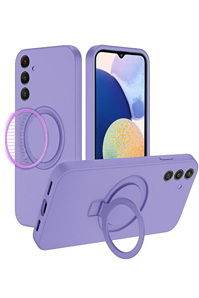 Nezih Case Samsung Galaxy A57 Uyumlu İçi Kadife Stand Olabilen Halka Yüzüklü ...