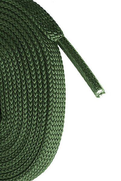 hapshoe Khaki Green 1 cm Thick 1 Pair Flat Sports Shoelaces