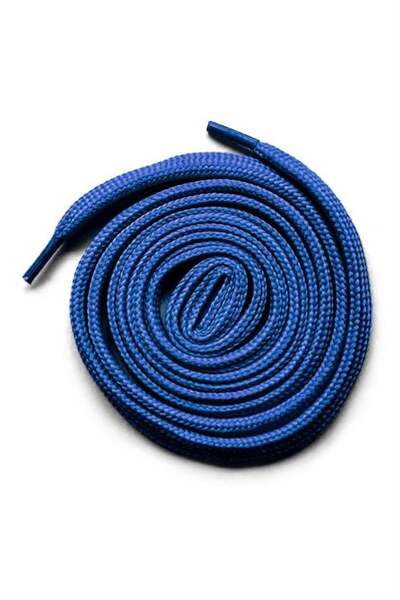 hapshoe Cobalt Blue 1 Pair of Flat Sports Shoelaces, 1 cm Thick