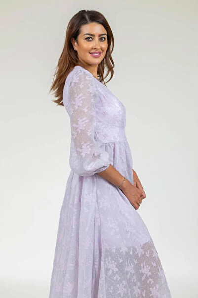 TREASUREISLAND Soft long lace dress