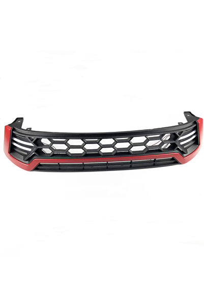 OEM Grila fata cu lumini de zi DRL negru cu rosu TRD Toyota Hilux Revo 2015, ...