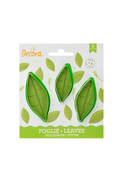 DECORA Simple Leaf Cutter Set, 3 pcs. -