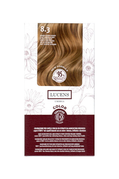Lucens Umbria Ammonia-free hair dye Light Golden Blonde 8.3