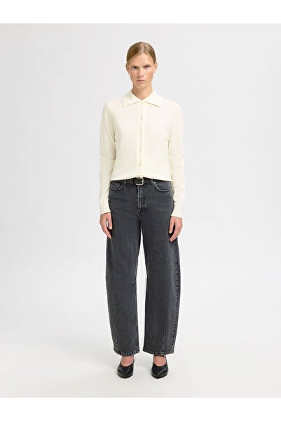 SELECTED Langarm-Poloshirt 100% Merinowoll