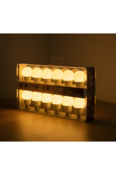 Kendal KES181 – 9W 220V E27 SARI IŞIK 3000K LED Ampul (12'li Paket)