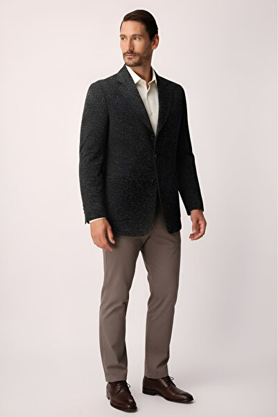 İgs Siyah Barı (4 drop) / Geniş Kalıp Mono Yaka Ceket