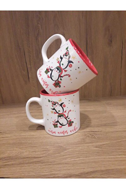Keramika New Year's Cup 2 Pieces 10 cm