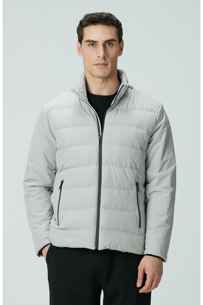 Network Taş Su Geçirmez Fermuarlı Casual Kaban