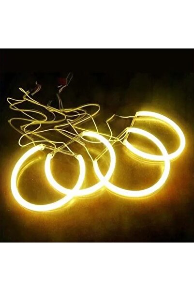 OEM Kit Angel Eyes CCFL Galben pentru BMW E46 cu Far ZKW fara lupa si fara Xe...