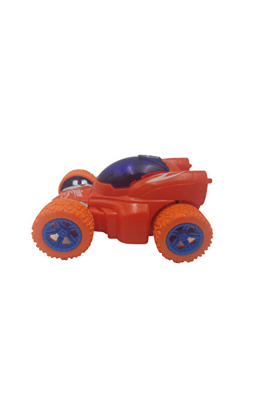 LUDIRO Interactive Inertia Car, 360 Degree Rotation, 13x10x6 cm, Orange