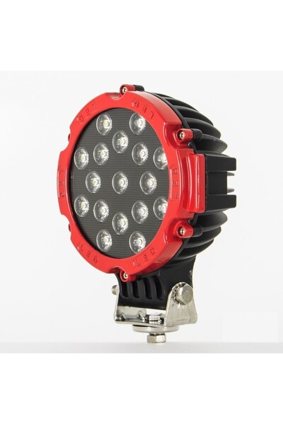 OEM Proiector LED Auto Offroad 51W/12V-24V, 3740 Lumeni, Rosu, Flood Beam 60 ...