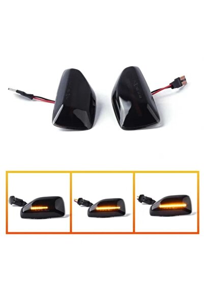 GizMondo Set de 2 semnalizatoare laterale LED dinamice secvențiale — compatibile cu Dacia Logan II, Sandero,