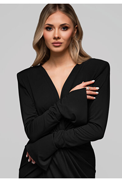 OMBRE Evening dress LA-OM-DLR185 - black